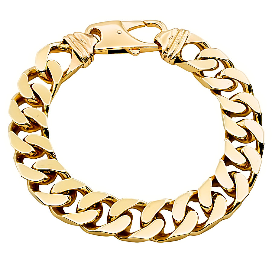 9ct Gold 70.6g 8 inch Curb Bracelet